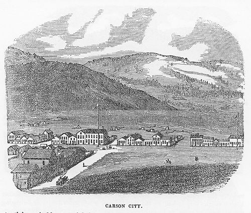 Carson City 1860 engraving